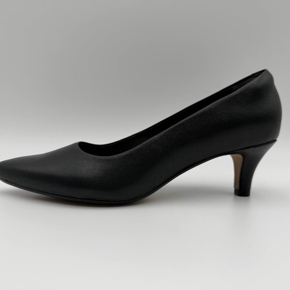 Clarks Linvale Jerica – Black Leather – Women’s 9M – 261372084065